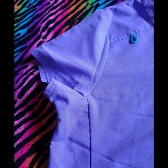 💜*4/$15* Womens Scrubstar Scrub Top Nurse Nursing Medical - Picture 5 of 7